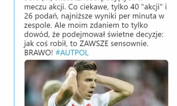 NIEBYWAŁE statystyki Jana Bednarka z wczorajszego meczu